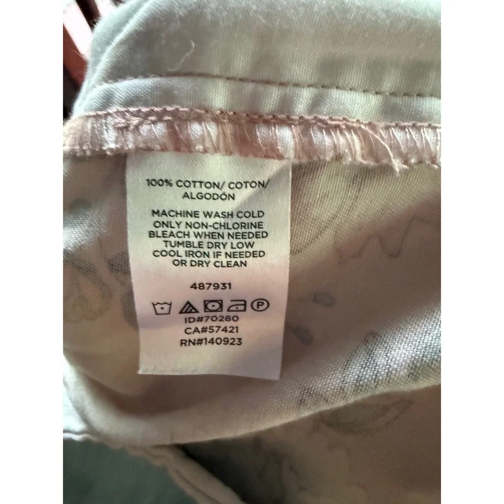 Loft Womens Peach Teal Floral 4 Inch Cotton Shorts Size 14 100% cotton - Picture 5 of 5